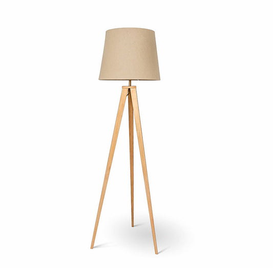 Gold tripod floor lamp