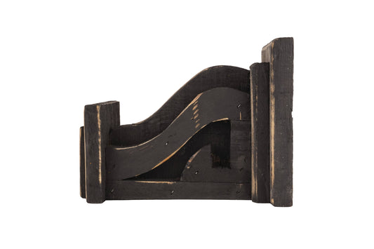 Farmhouse Corbel Book End 5x7x9" Black