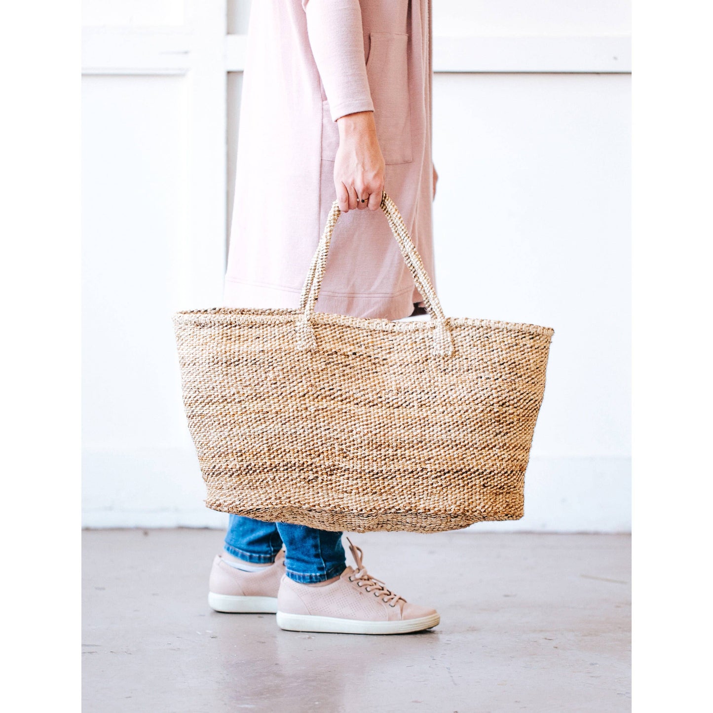 XL Sisal Tote: Acorn