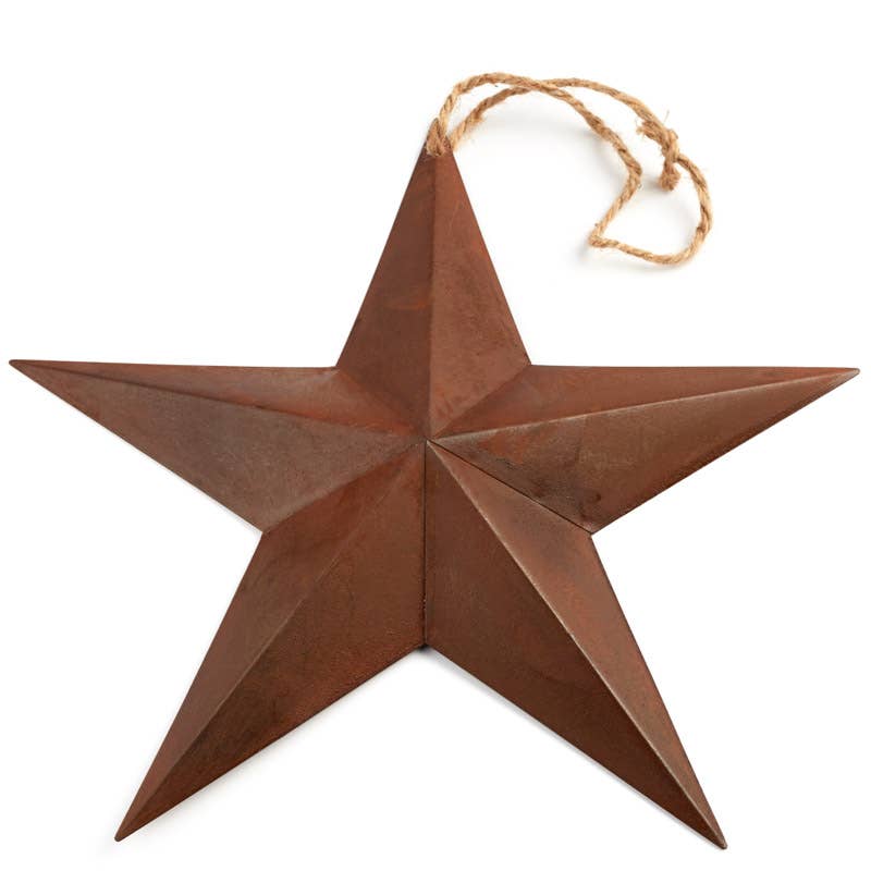 13" Primitive Rusty Tin Barn Star