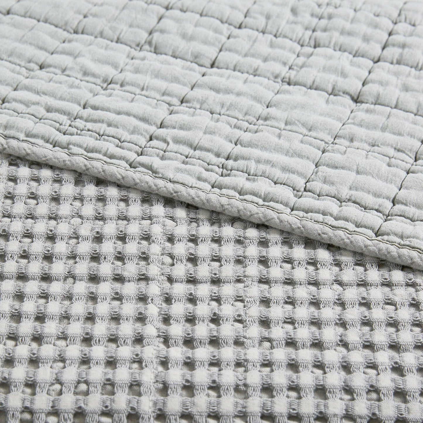 Waffle Quilted Throw Adobe 50x60"