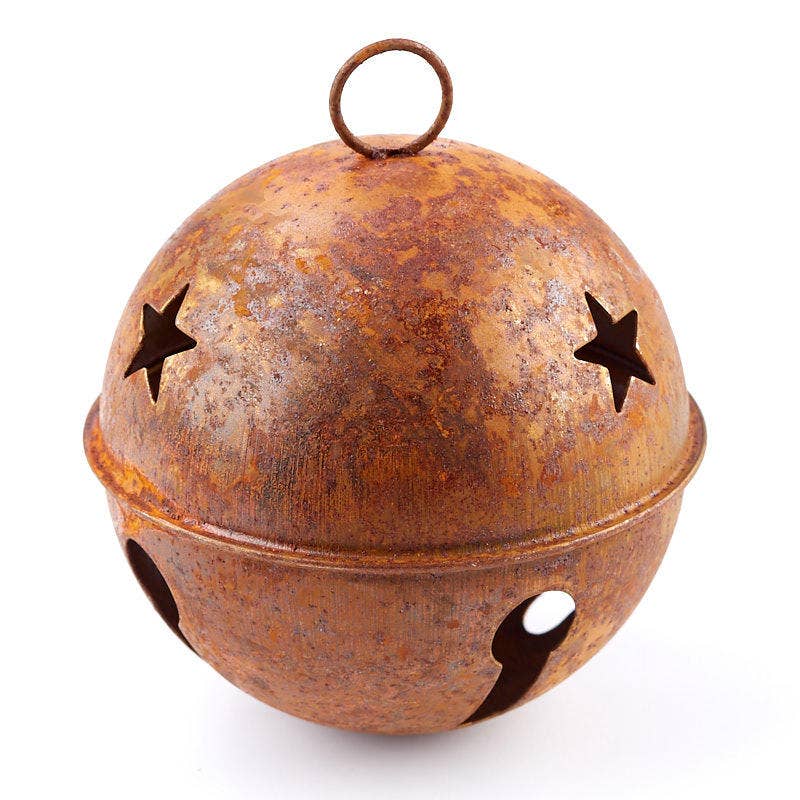 3-1/2" Rusty Tin Sleigh Jingle Bell