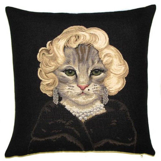 Marilyn Monroe Cat Cushion Cover 18"