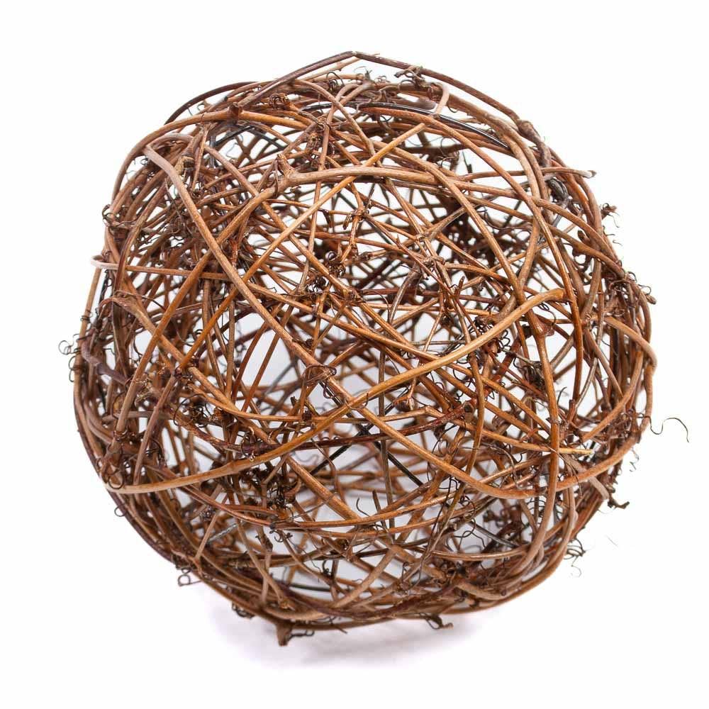 6" Natural Twig Grapevine Ball