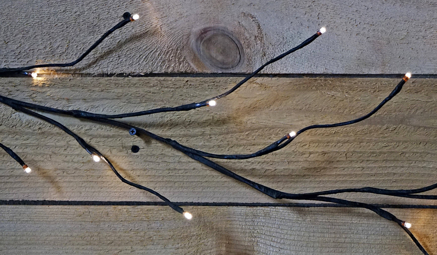 5ft with 26lt LED light twig garland Brown