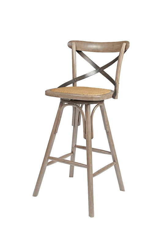 Crossback counter stool