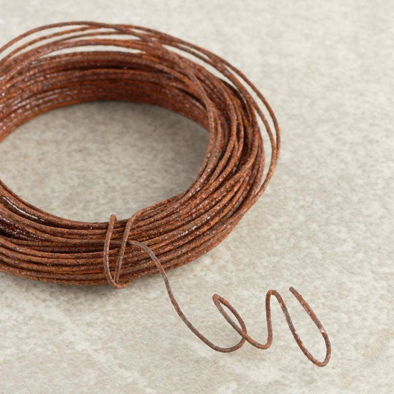 22 Gauge Rusty Tin Craft Wire 30' roll