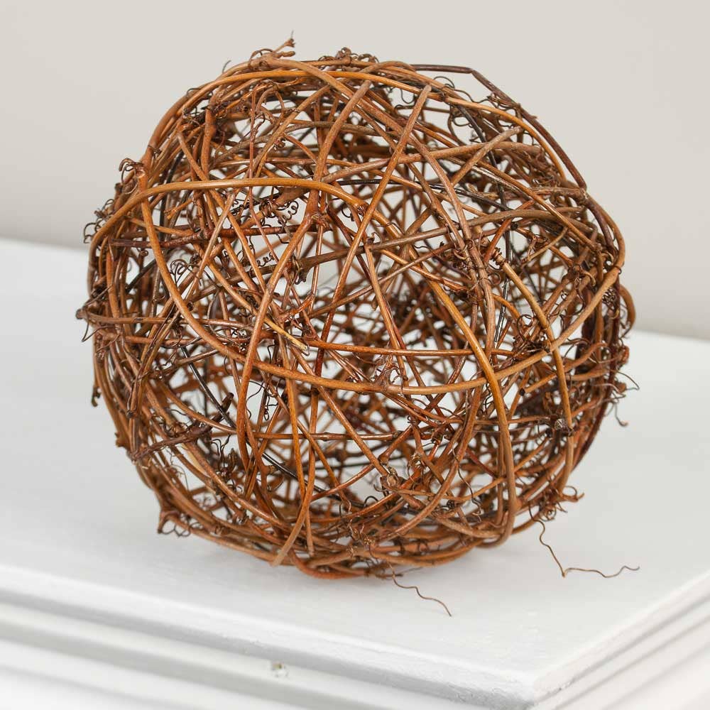 6" Natural Twig Grapevine Ball