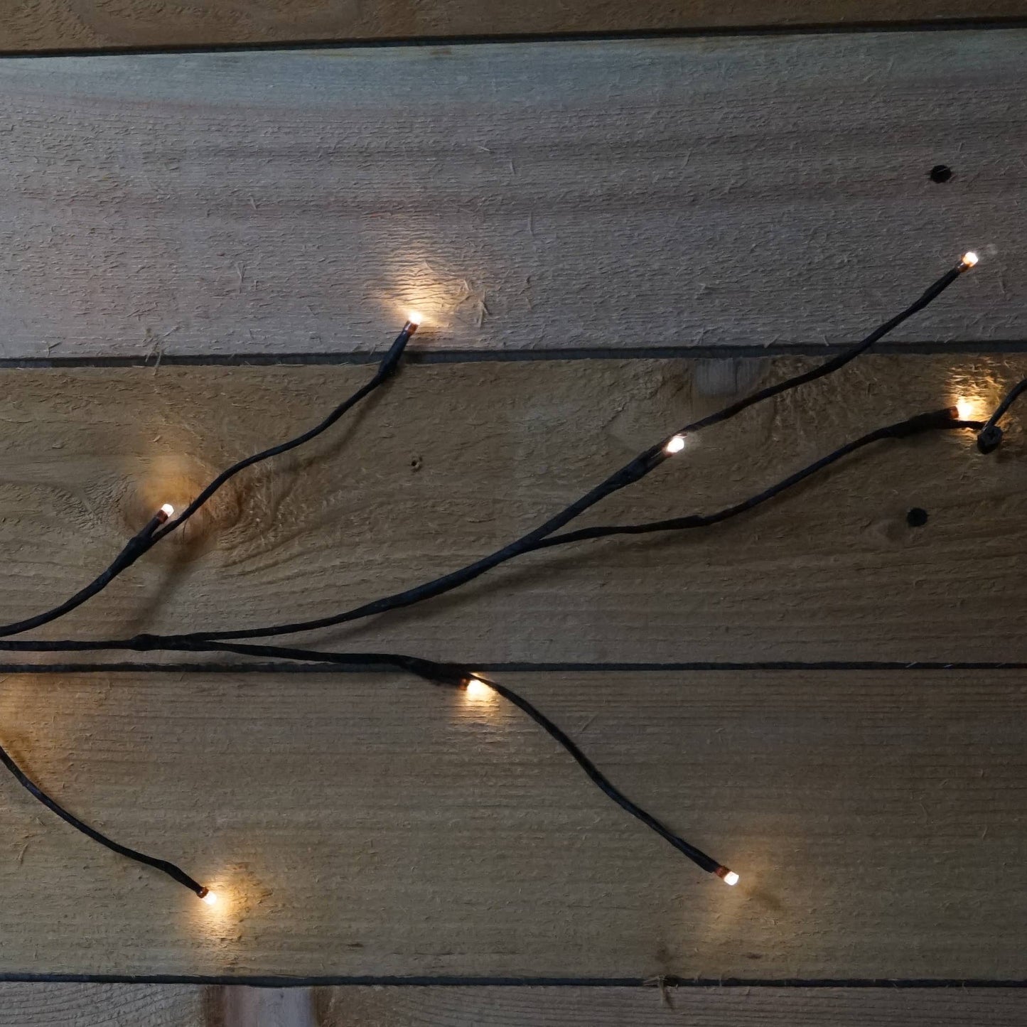 5ft with 26lt LED light twig garland Brown