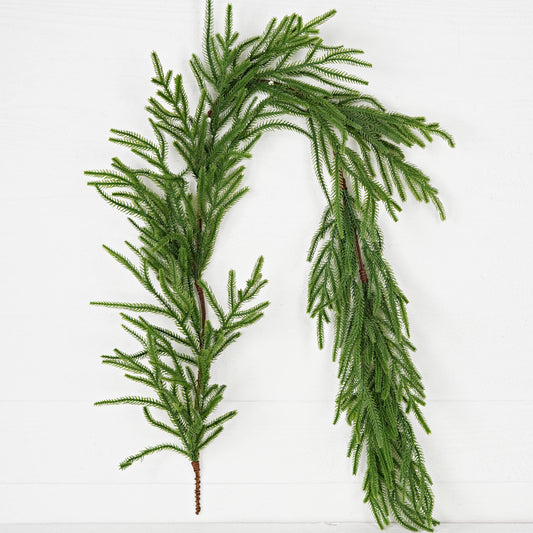 5ft Garland Soft touch Evergreen Norfolk Pine