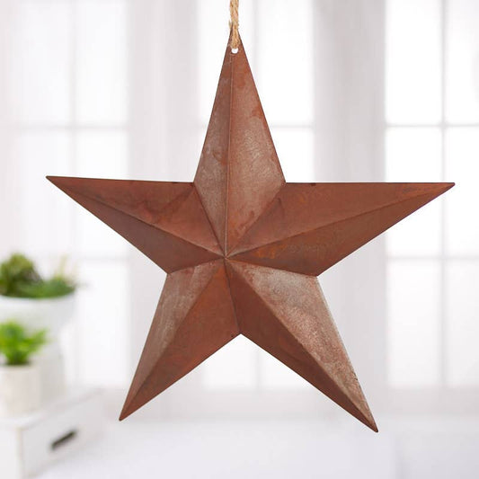 13" Primitive Rusty Tin Barn Star