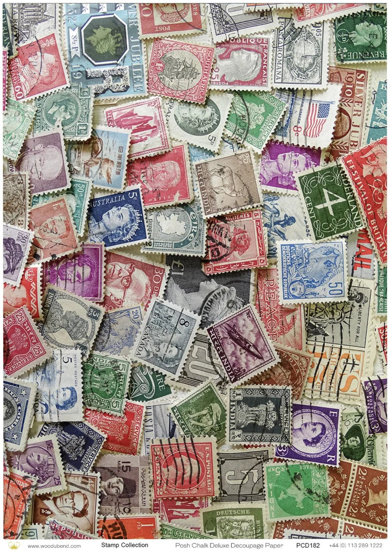 Stamp collection A1 posh chalk deluxe decoupage from the house of mendes