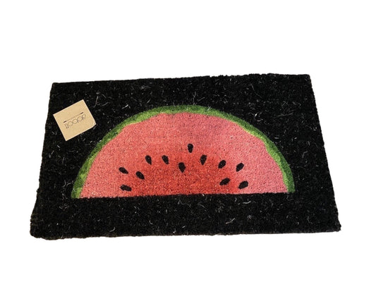 Watermelon slice doormat 18x30"
