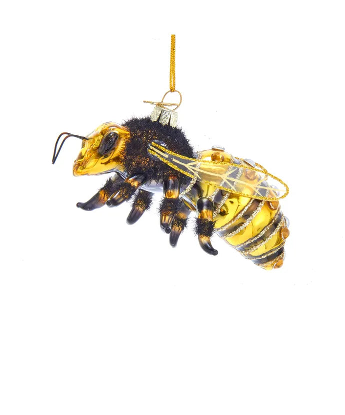 3.75" glass honey bee