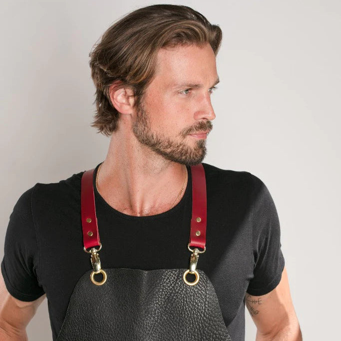 Bull Leather Industrial Arts Apron (34" Length)