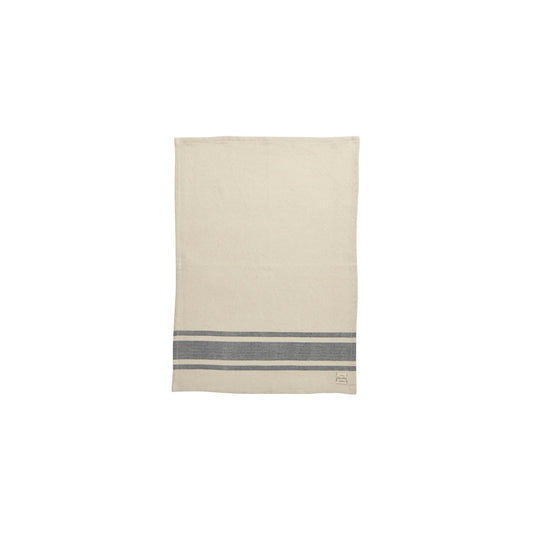 Bistro stripe single kitchen towel blue
