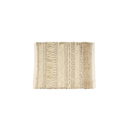Tribe table runner natural