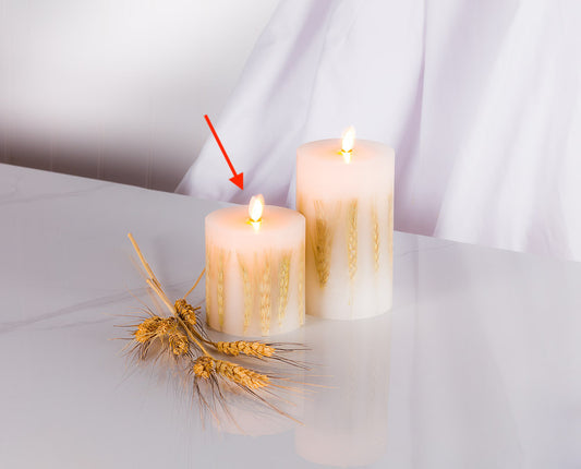 Reallite 4.5" wheat candle
