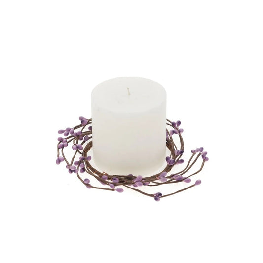 Candle ring buds brown/purple