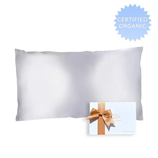 King organic silk pillowcase LT GREY