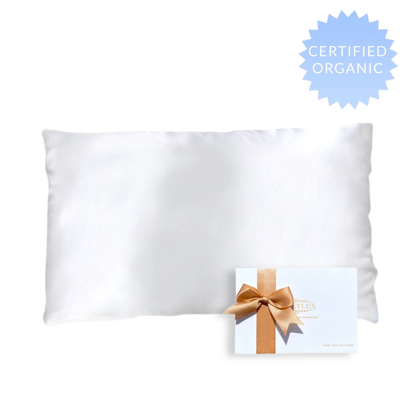 King silk pillowcase WHITE