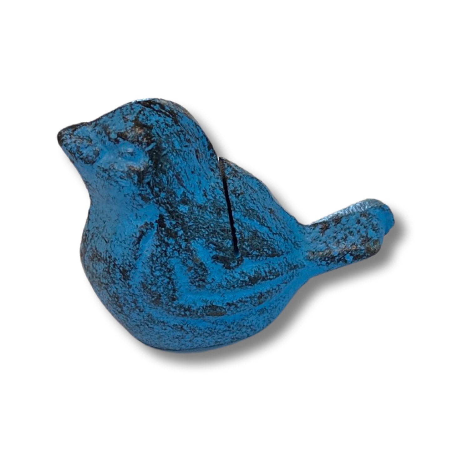 bird card holder blue