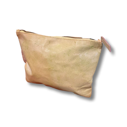 Artisan Leather Pouch, Lime