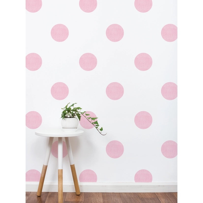 Dots wall sticker baby pink