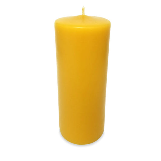 Smooth pillar beeswax candle 2.5"x8"