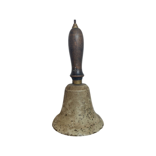 Antique bronze hand school bell