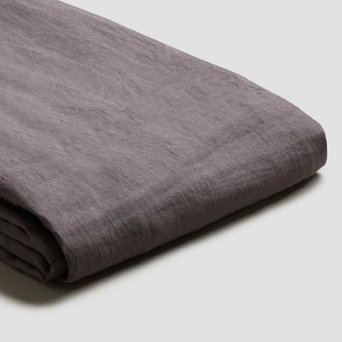 Charcoal grey flat sheet QN
