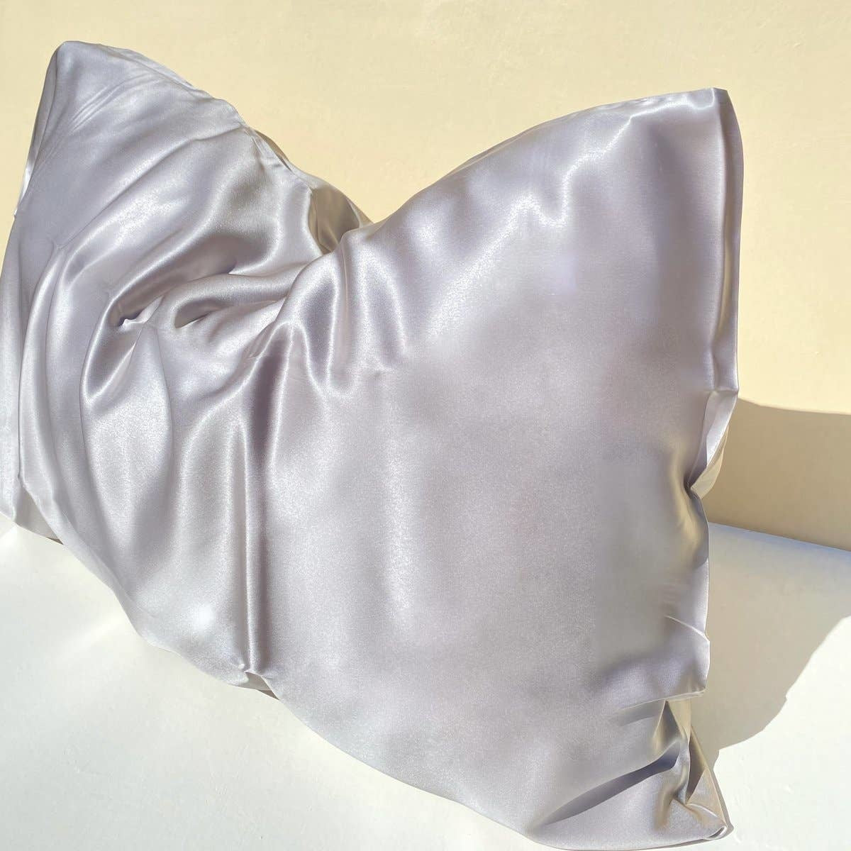 Queen silk pillowcase LT GREY