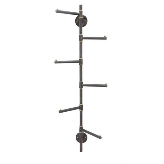 Metal wall shelf swivel