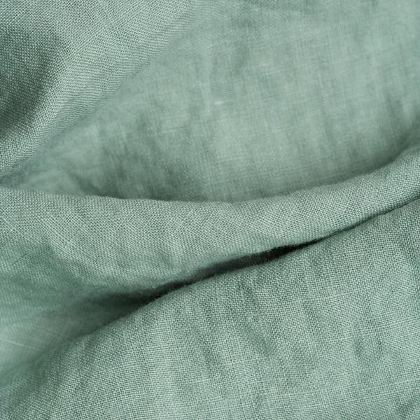 Sage green flat sheet QN