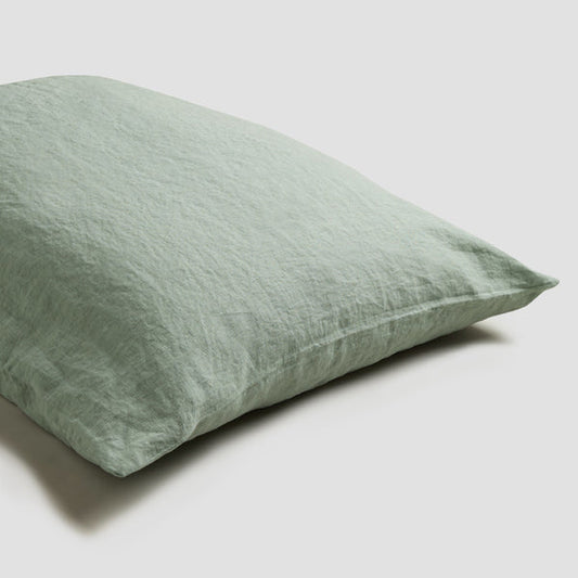 Sage green pillowcase pair KG