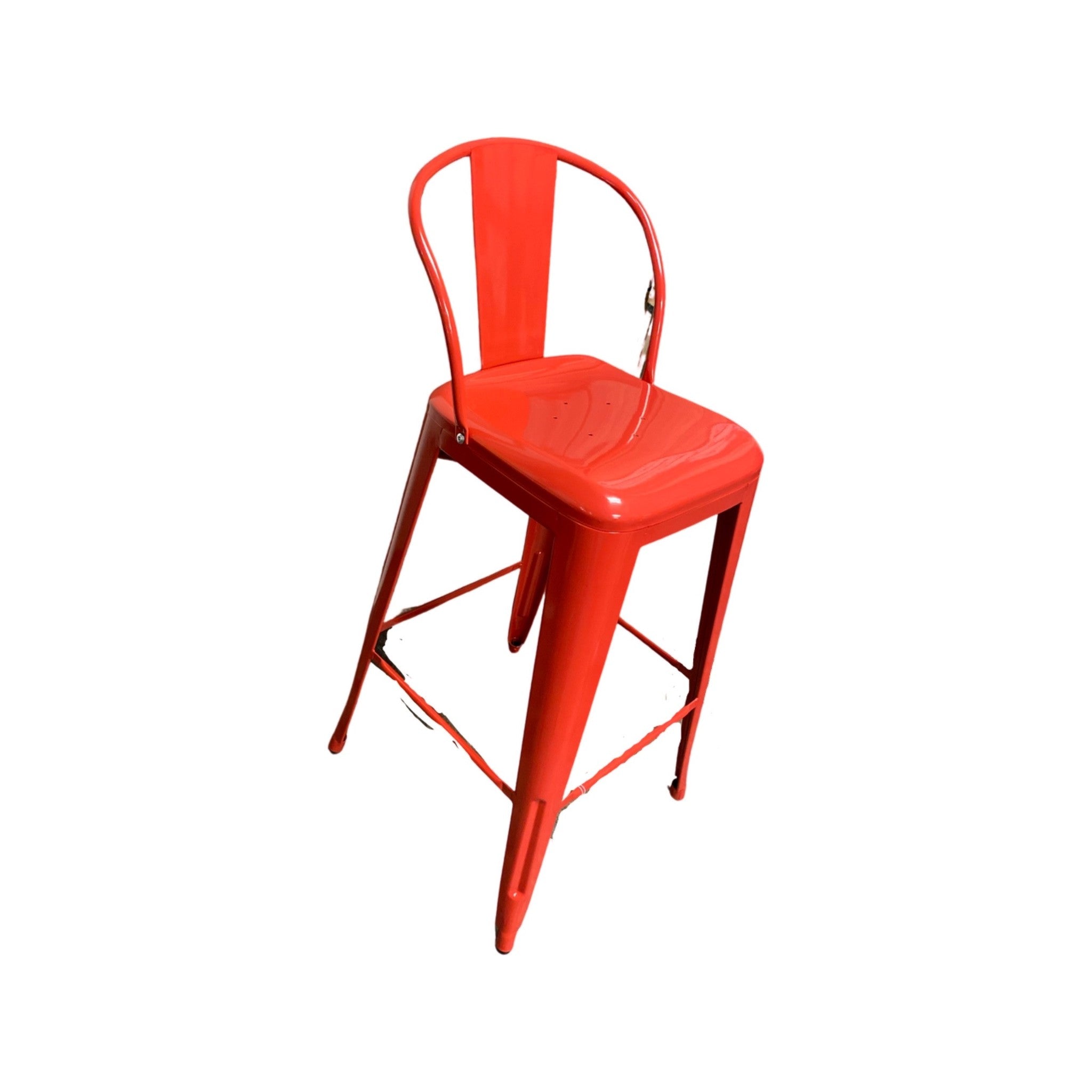 Tolix counter discount stool with back