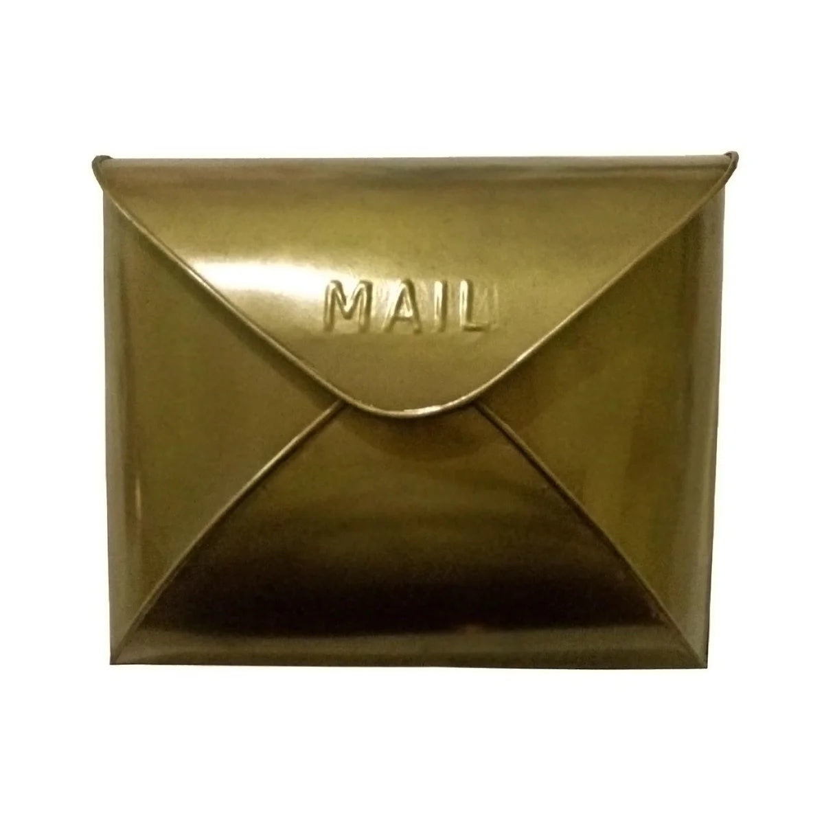 Antique brass envelop mailbox