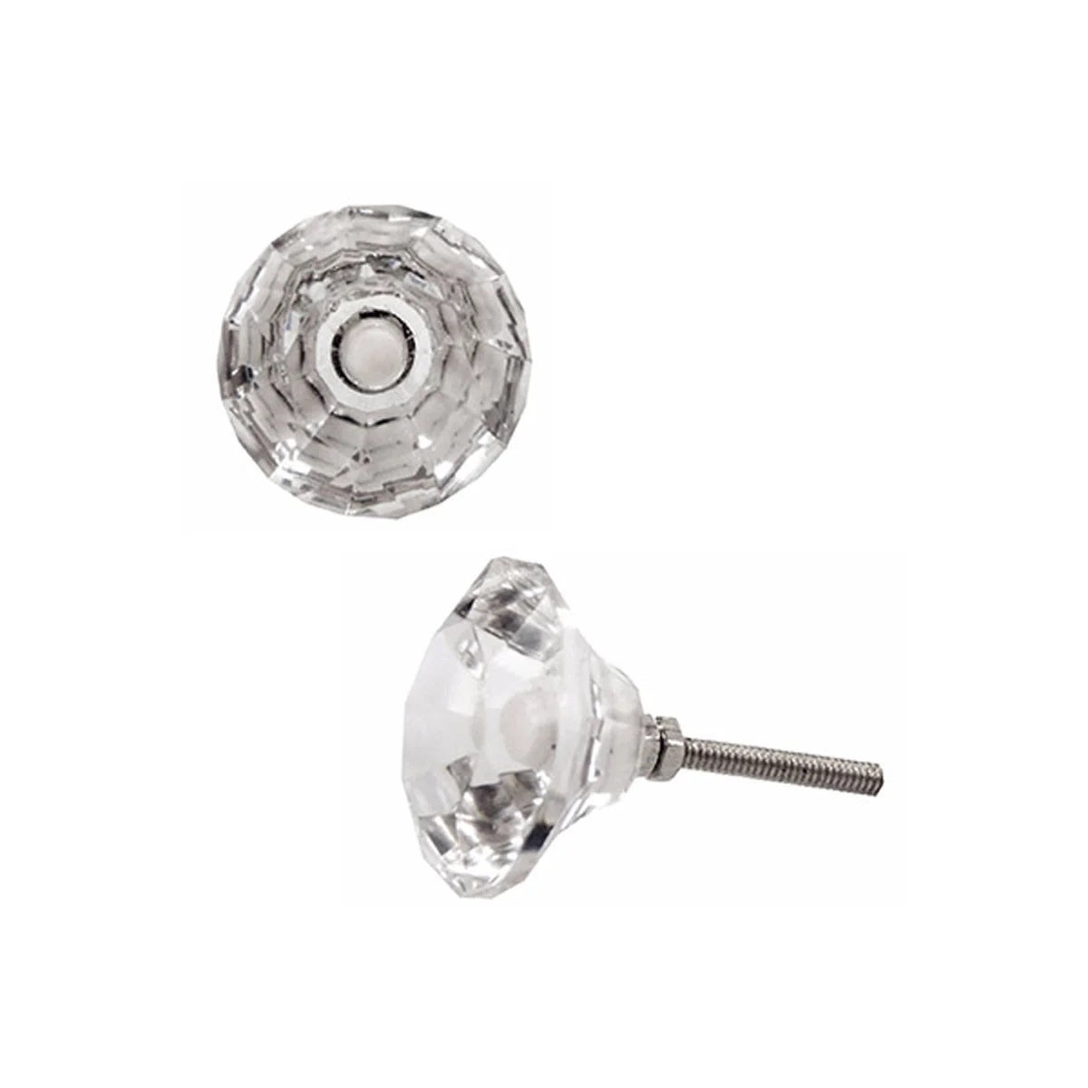 glass door knob clear large
