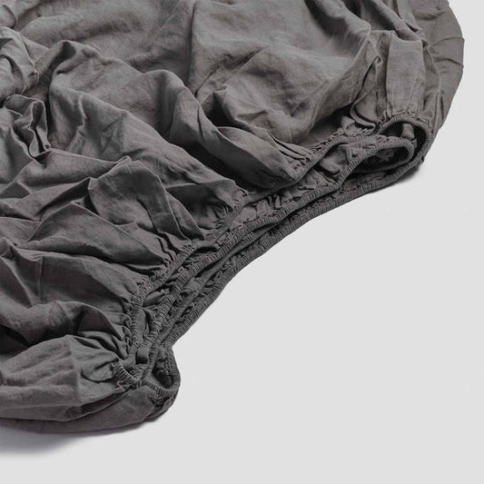 Charcoal grey fitted sheet QN