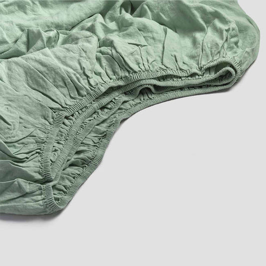Sage green fitted sheet QN