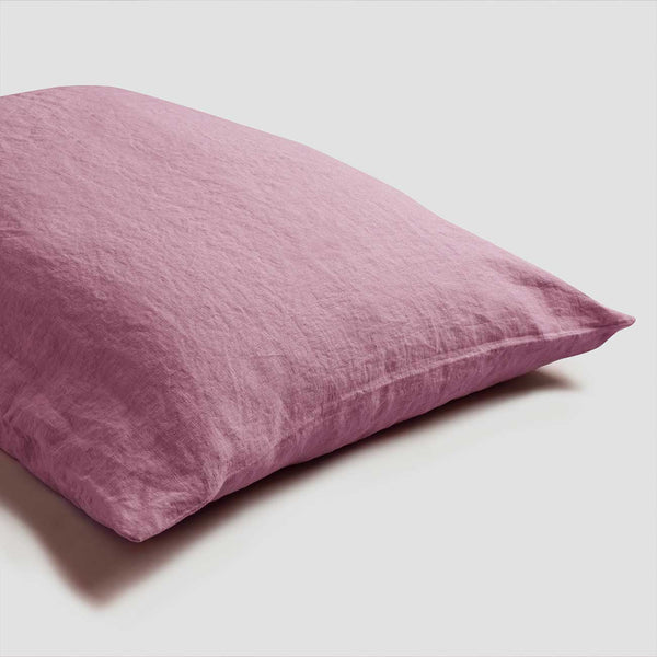 Raspberry pillowcase pair QN