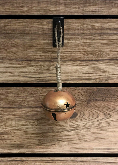 3.5" antique gold jingle bell