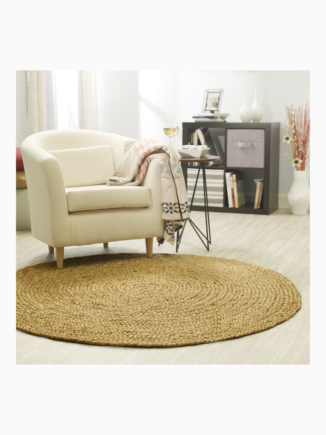 Yellowstone braided jute rug 5' round